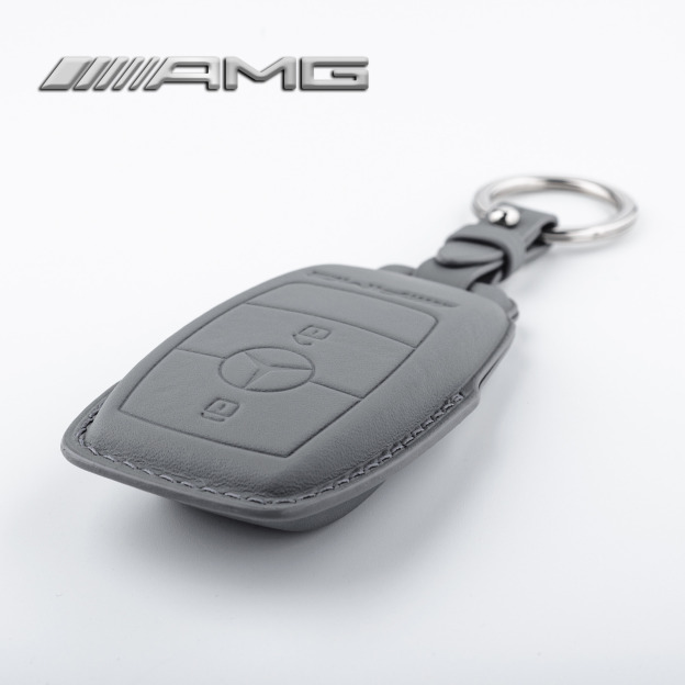 Кожаный чехол для ключа Mercedes-Benz AMG MR66. Фото 4
